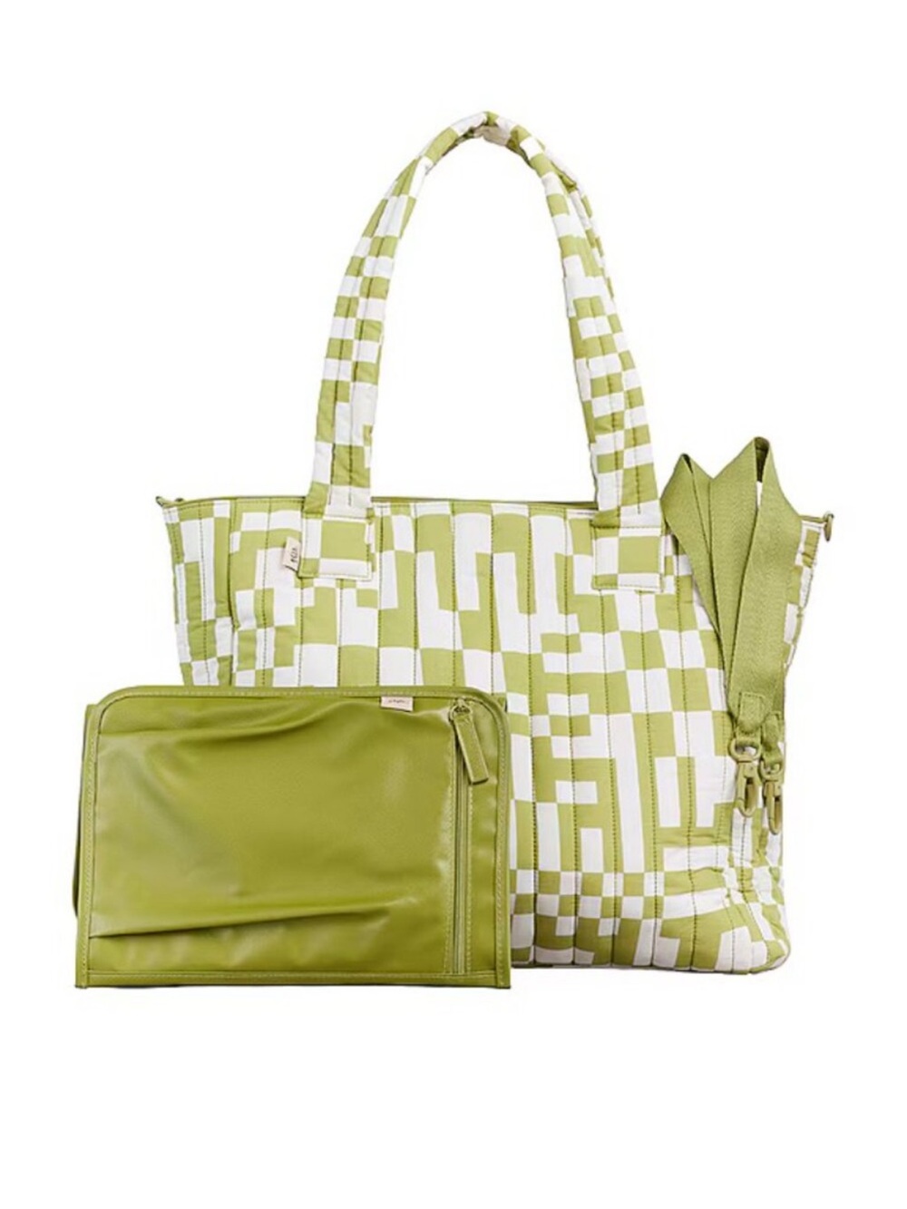 Beis x Elsa Hosk Limited Edition  Green Tote/ Diaper Bag with